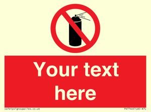 Custom prohibition no aerosol